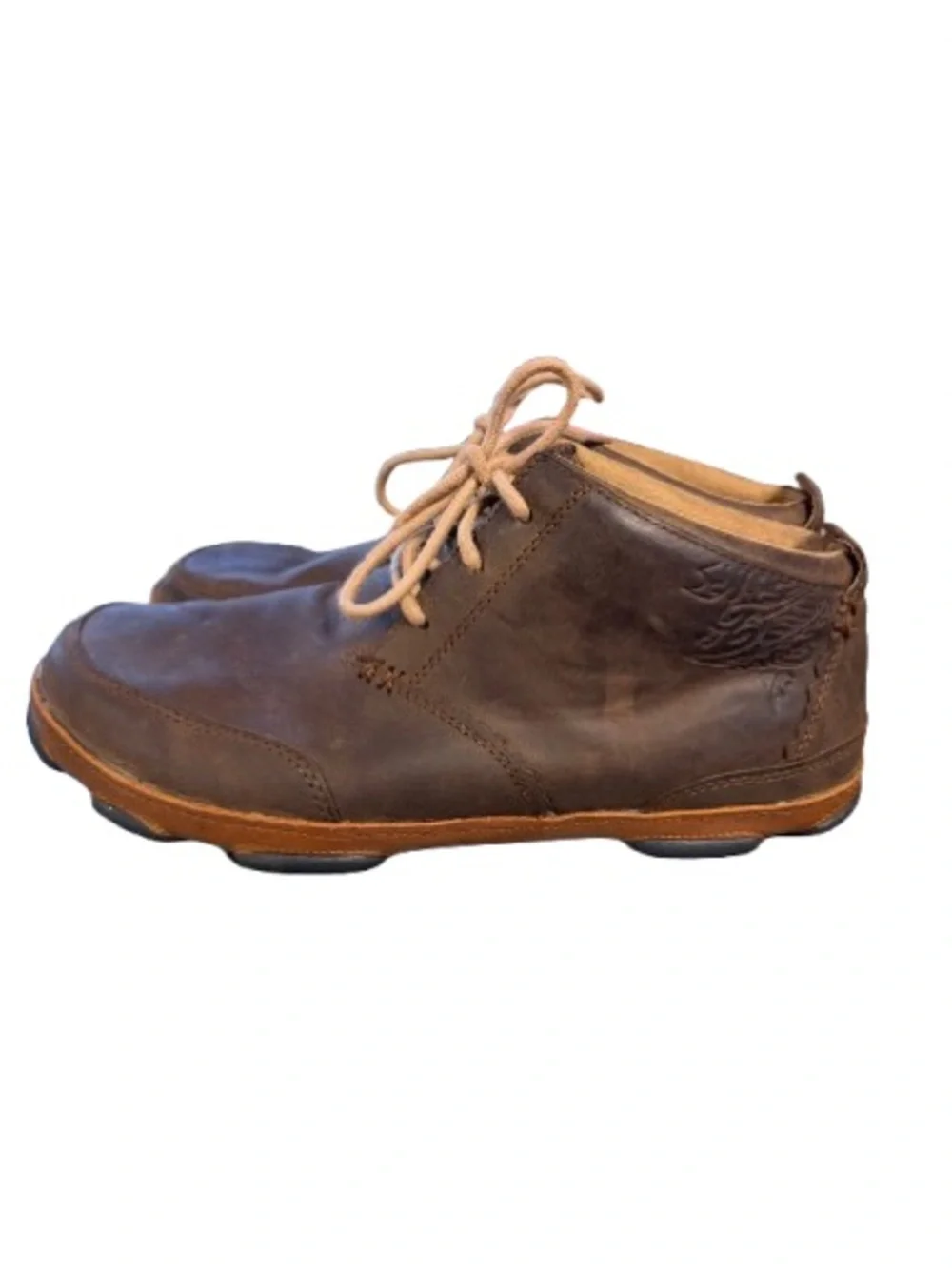 OluKai Kamuela Men’s 11 Dark Brown Leather Chukka Boots Moko 10131-6333